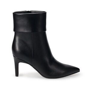 Nine West Golas Heeled Ankle Boots Women’s Size 9 Black Stiletto Cuffed Pointed